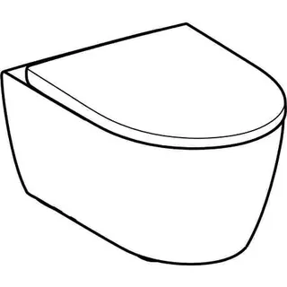 Geberit iCon Set Wand-WC mit WC-Sitz, Rimfree Tiefspüler, geschl. Form, T:53cm, weiß – Bild 5