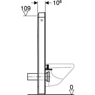 Geberit Monolith Plus Sanitärmodul für WWC 114cm Glas schwarz, Alu. schwarzchrom – Bild 4