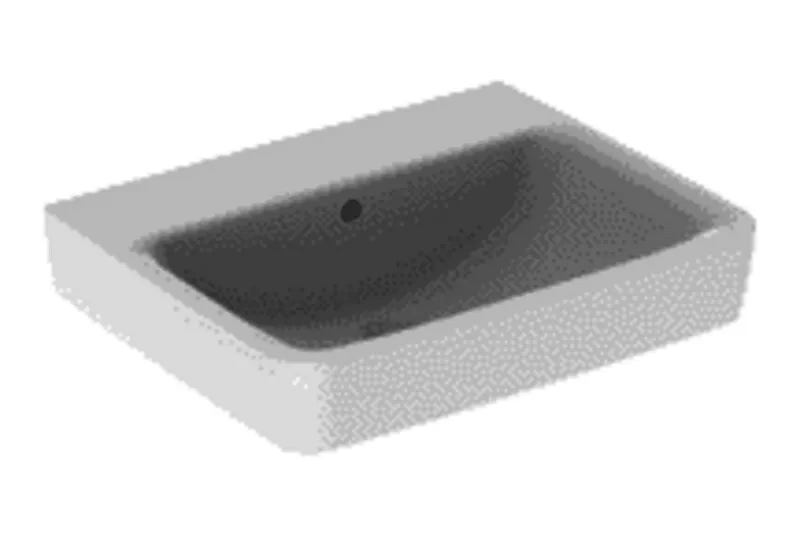 Geberit Renova Plan Waschtisch, 55x44cm ohne Hahnloch, mit Überlauf, weiß