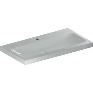 Geberit iCon Light Waschtisch 90x48cm mit Hahnloch, ohne Ül., weiß, KeraTect – Bild 2