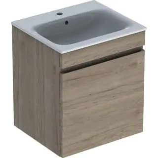 Geberit Renova Plan Set MWT m. US, 1 Schubl. 55x62,2x48cm, Nussbaum hickory hell – Bild 2