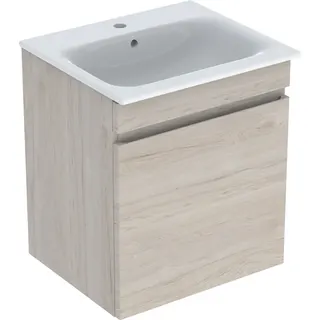 Geberit Renova Plan Set MWT m. US, 1 Schubl. 60x62,2x48cm, Nussbaum hickory hell – Bild 2
