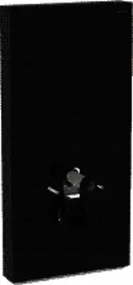 GE Monolith Sanitärmodul für Wand-WC 101cm Glas schwarz, Alu. schwarzchrom