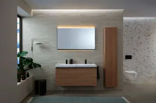 Geberit Hochschrank mit einer Tür 36x180x29,1cm, Eiche – Bild 5