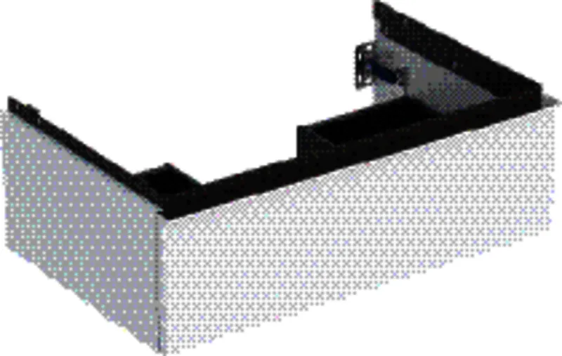 Geberit iCon Unterschrank für Waschtisch, 1 Schubl. 74x24,7x47,6cm, weiß hgl/Gr. chrom