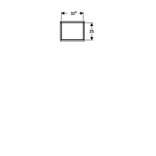 Geberit Hochschrank mit einer Tür 36x180x29,1cm, lava matt – Bild 5