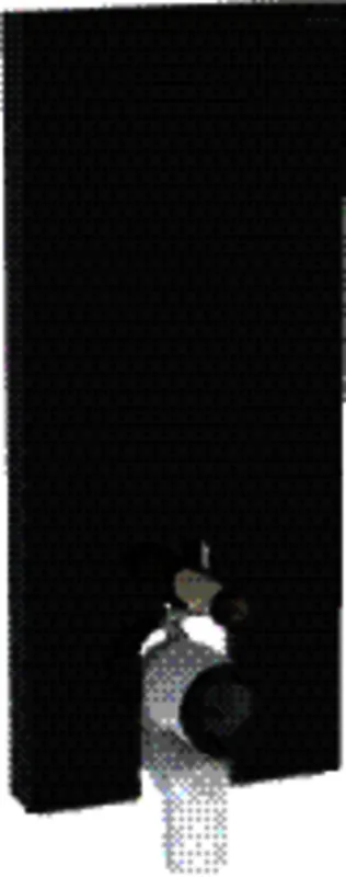Geberit Monolith Sanitärmodul für Stand-WC 114cm Glas schwarz, Alu. schwarzchrom