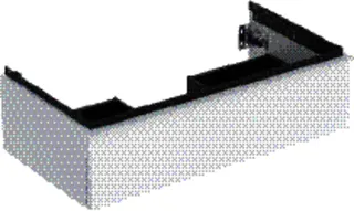 GE iCon Unterschrank für WT, 1 Schubl. 88,8x24,7x47,6cm, weiß hgl./Gr.weiß matt