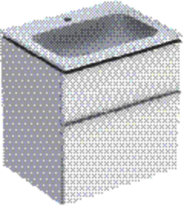 Geberit iCon Set MWT m. US, 2 Schubl. 60x63x48cm, weiß matt