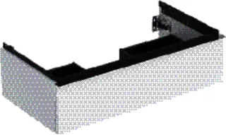 GE iCon Unterschrank für WT, 1 Schubl. 88,8x24,7x47,6cm, weiß hgl/Gr. chrom