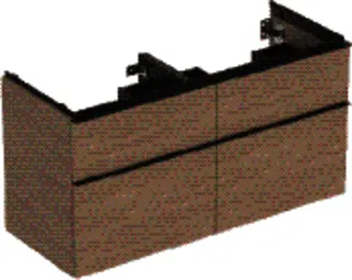 GE iCon Unterschrank für DWT, 4 Schubl. 118,4x61,5x47,6cm, Eiche/Gr. Lava