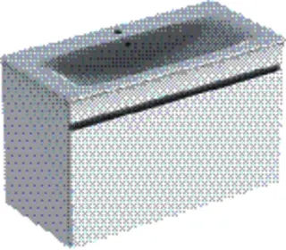 GE Renova Plan Set MWT m. US, 1 Schubl. 100x62,2x48cm, weiß hgl.