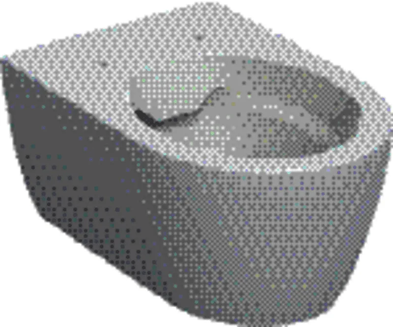GE iCon Wand-WC Tiefspüler, Rimfree geschl. Form, T:53cm, weiß