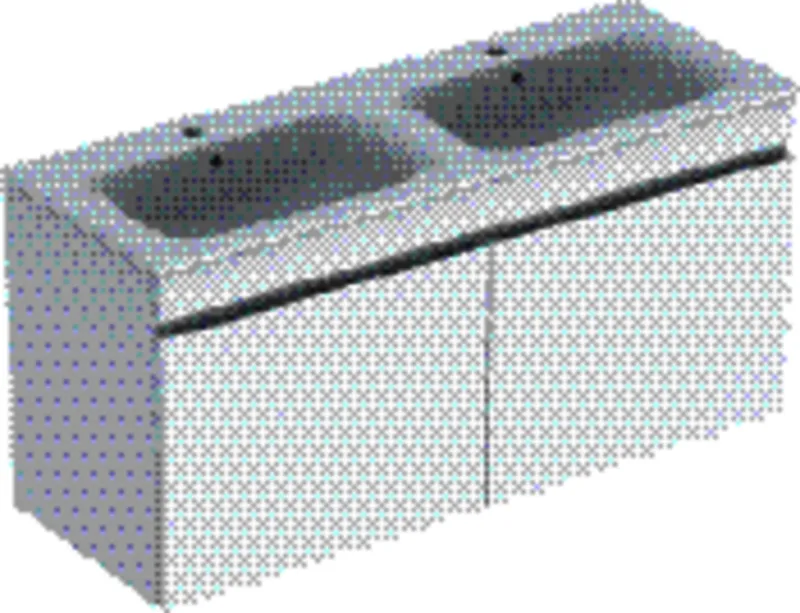 Geberit Renova Plan Set DMWT m. US, 2 Schubl. 130x62,2x48cm, weiß hgl.