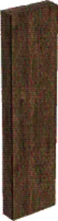 Geberit Hochschrank, 1 Tür u. i.Spiegel 45x180x15cm, Nussbaum hickory