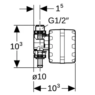 Geberit Hygienespülung Rapid Steuereinheit d=10mm – Bild 5