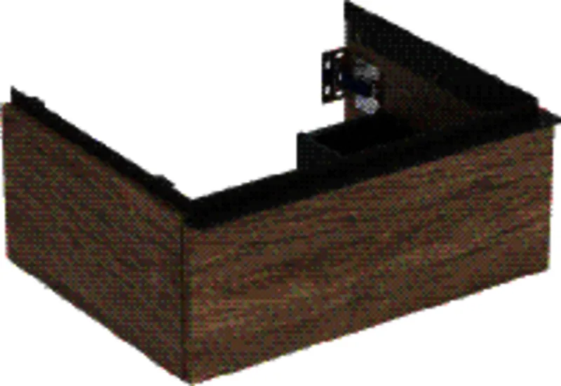 Geberit iCon Unterschrank für Waschtisch, 1 Schubl. 59,2x24,7x47,6cm, Nussbaum hi./Gr. Lava