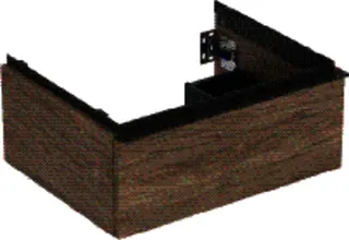 GE iCon Unterschrank für WT, 1 Schubl. 59,2x24,7x47,6cm, Nussbaum hi./Gr. Lava
