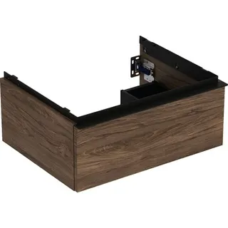 Geberit iCon Unterschrank für Waschtisch, 1 Schubl. 59,2x24,7x47,6cm, Nussbaum hi./Gr. Lava – Bild 2