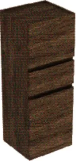 Geberit Renova Plan Mittel-HS mit zwei Türen 1 Schubl., 39x105x36cm, Nussbaum hickory