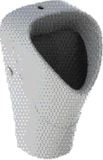 GE Renova Urinal Trigonal Zul. oben, Abg. hi. od. unten, weiß