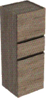 Geberit Renova Plan Mittel-HS mit zwei Türen 1 Schubl., 39x105x36cm, Nussbaum hi hell