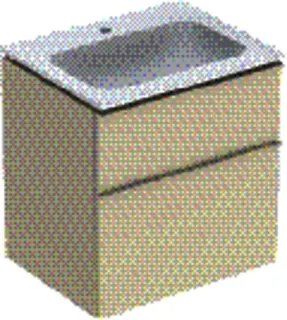 GE iCon Set MWT m. US, 2 Schubl. 60x63x48cm, sandgrau