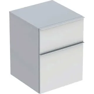 Geberit iCon Seitenschrank, 2 Schubladen 45x60x47,6cm, weiß matt – Bild 2