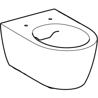 Geberit iCon Wand-WC Tiefspüler, Rimfree geschl. Form, T:53cm, weiß, KeraTect – Bild 3