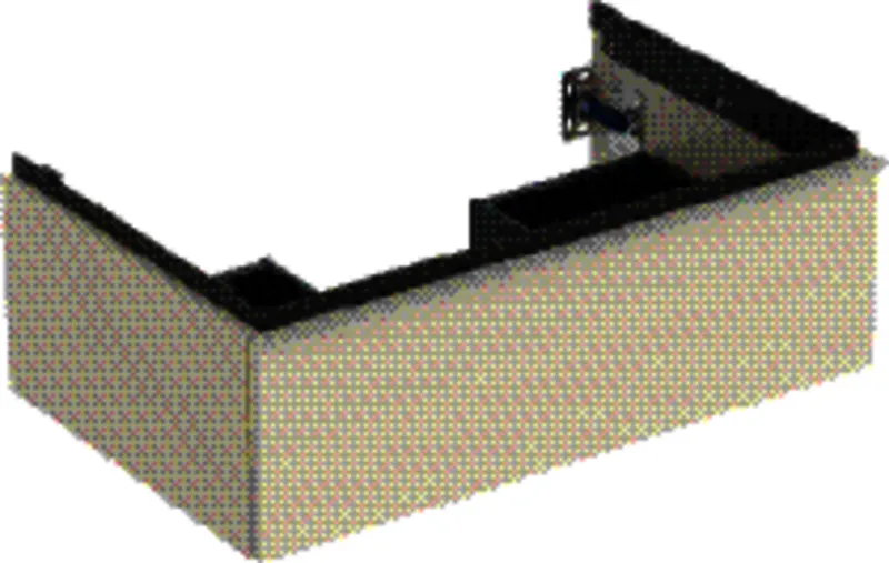 Geberit iCon Unterschrank für Waschtisch, 1 Schubl. 74x24,7x47,6cm, sandgrau