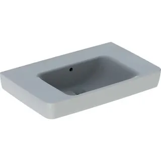 Geberit Renova Plan Waschtisch mit Ablagefl., 75x48cm ohne Hahnloch, mit Überlauf, weiß – Bild 2