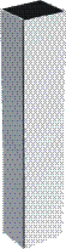 Geberit Hochschrank mit einer Tür 36x180x29,1cm, weiß hgl.