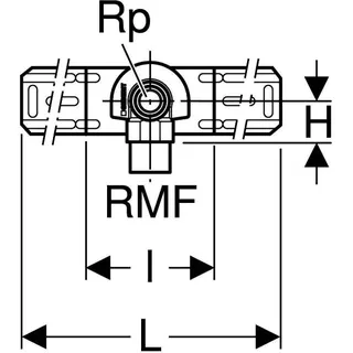 Geberit Anschlusswinkel 90Gr mit AG für MeplaFix Rg RMF1/2-Rp1/2 L:52mm – Bild 5