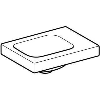 Geberit iCon Light Handwaschbecken 38x28cm ohne Hahnloch rechts, ohne Überlauf, weiß – Bild 3