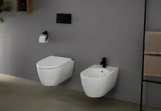 Geberit iCon Wand-WC-Tiefspüler, geschl. Form Rimfree, mit WC-Sitz, weiß – Bild 4