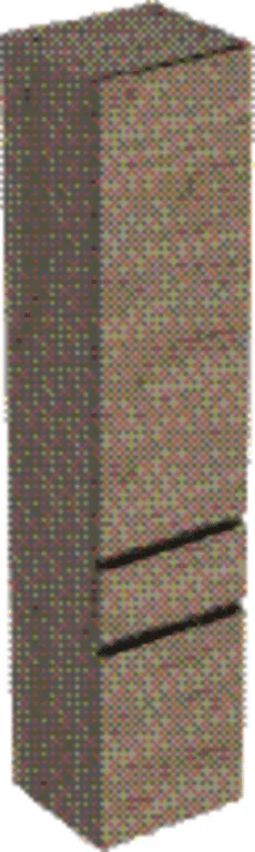 Geberit Renova Plan Hochschrank m. 2 Türen 1 Schubl., 39x180x36cm, Nussbaum hi hell