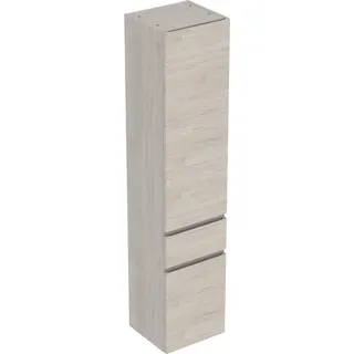 Geberit Renova Plan Hochschrank m. 2 Türen 1 Schubl., 39x180x36cm, Nussbaum hi hell – Bild 2
