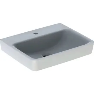 Geberit Renova Plan Waschtisch, 60x48cm mit Hahnloch, ohne Überlauf, weiß, KeraTect – Bild 2