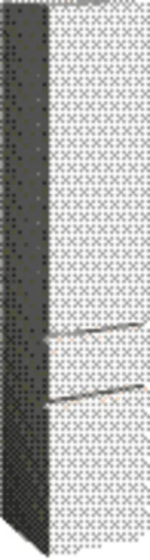 Geberit Renova Plan Hochschrank m. 2 Türen 1 Schublade, 39x180x36cm, weiß