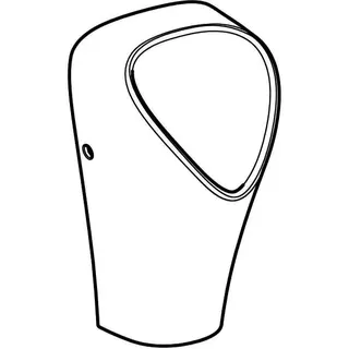 Geberit Narva Urinal, wasserlos Abgang nach hinten, weiß, KeraTect – Bild 3
