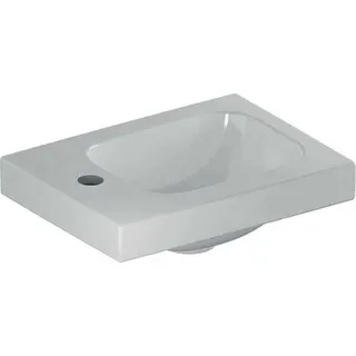 Geberit iCon Light Handwaschbecken 38x28cm m. Hahnloch links, ohne Überlauf, weiß – Bild 2