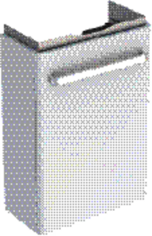 Geberit Renova Compact US 40,8cm für HWB 45cm 1 Tür, 40,8x60,5x23,1cm, verk. Ausld., w