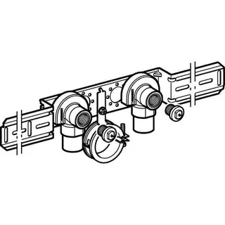 Geberit Anschlusswinkel 90Gr mit AG für MeplaFix Rg RMF1/2-Rp1/2 L:52mm AblRS – Bild 3