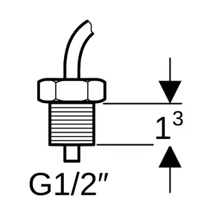 Geberit Temperatursensor mit AG, für Hygienespülung G=1/2" – Bild 4