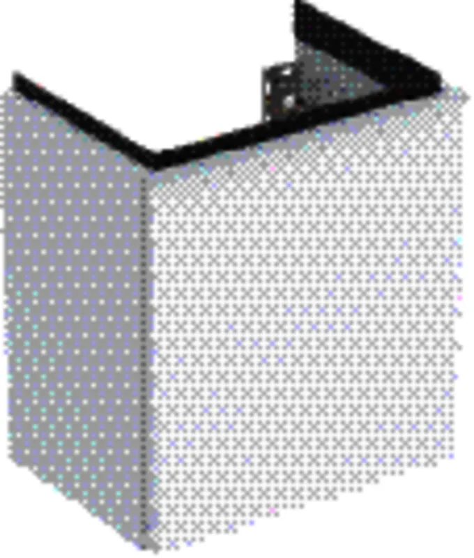 Geberit iCon Unterschrank für HWB, 1 Tür links 37x41,5x27,9cm, weiß hgl./Gr. weiß matt