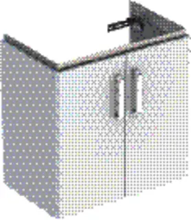 GE Renova Compact US 59,7cm für WT 65cm 2 Türen, 59,7x60,5x39,7cm, weiß