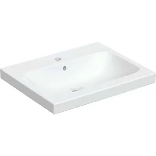 Geberit iCon Light Aufsatzwaschtisch 60x48cm mit Hahnloch, mit Ül., weiß, KeraTect – Bild 2