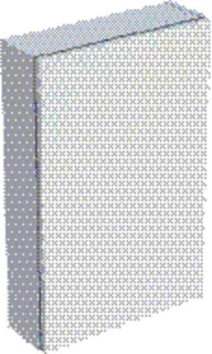 Geberit Hängeschrank rechteckig, 1 Tür 45x70x15cm, weiß matt