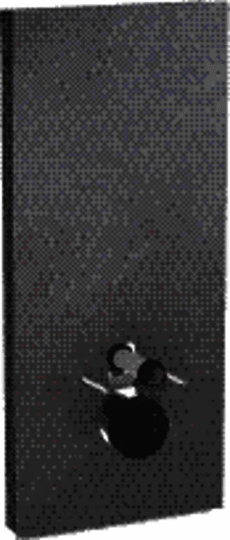 Geberit Monolith Sanitärmodul für Wand-WC 114cm Steinzeug Schieferoptik, Alu.