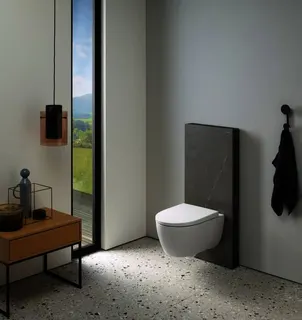 Geberit iCon Wand-WC-Tiefspüler, geschl. Form Rimfree, mit WC-Sitz, weiß – Bild 5
